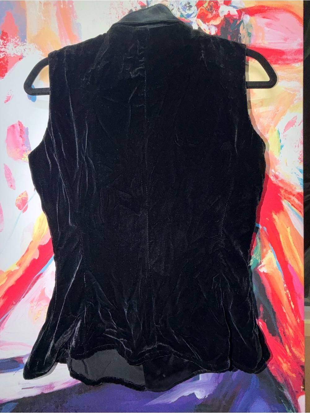 Vintage 90s Emanuel Ungaro Silk Blend Velvet Wrap Vest Waistcoat Gruppo GFT 8 - Picture 5 of 12